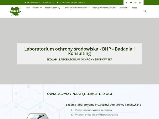 Zobacz EKOLAB sp. z o.o.