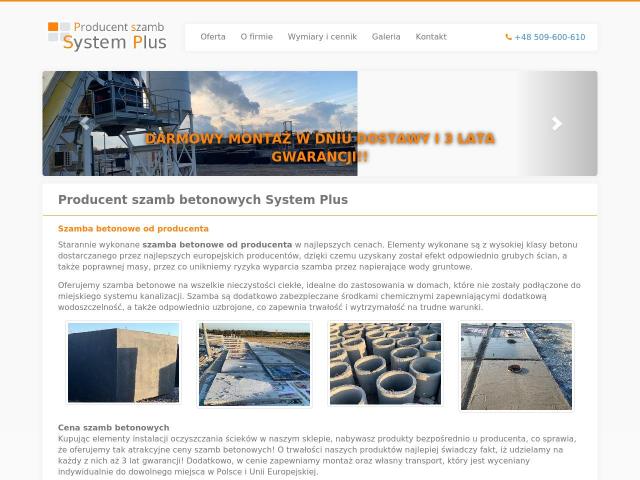 Zobacz Producent szamb System Plus