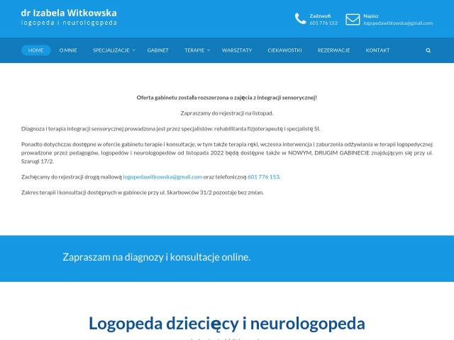 Zobacz Logopeda Izabela Witkowska